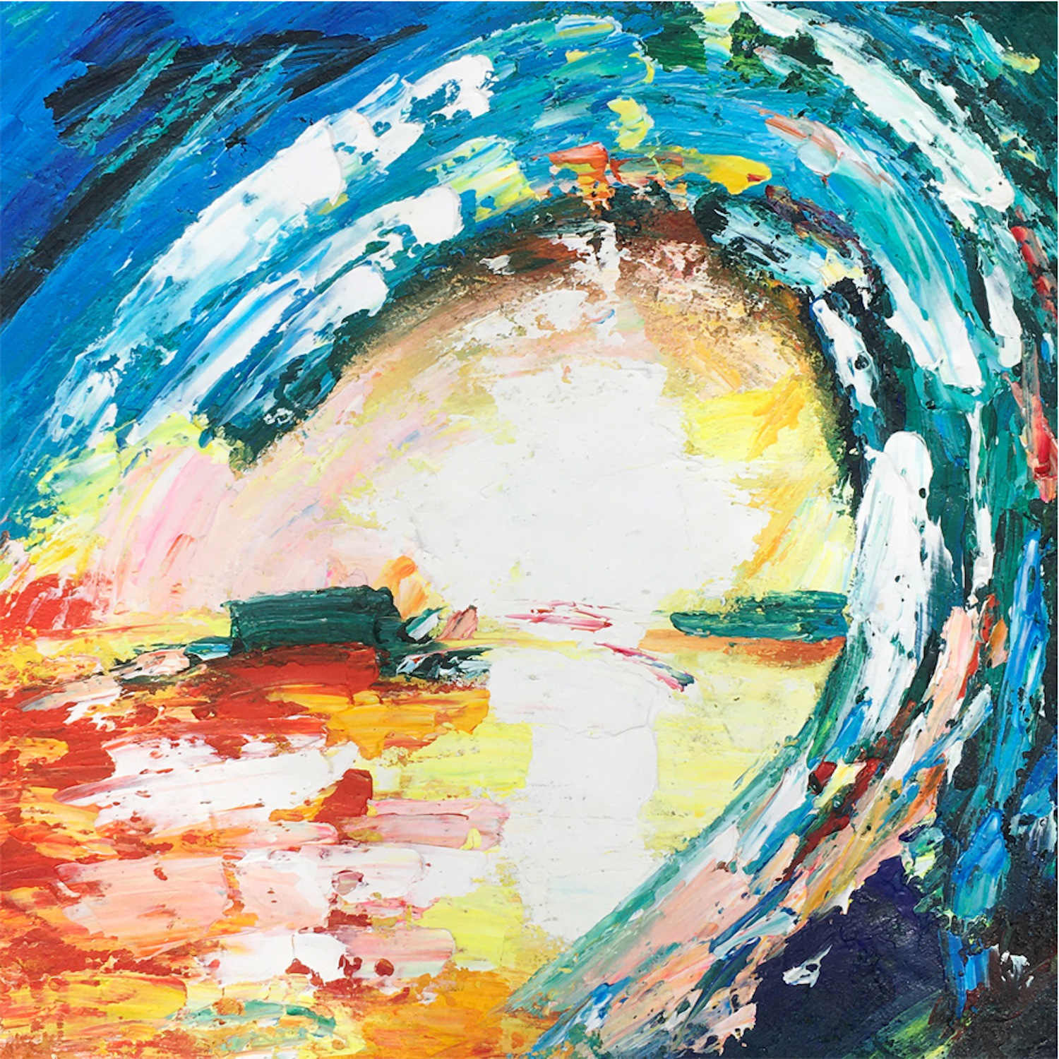 Colorful sunrise painting